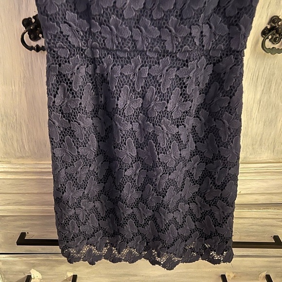 Lilly Pulitzer Reeve Papillon Butterfly Lace Cocktail Dress True Navy‎ - Picture 4 of 9